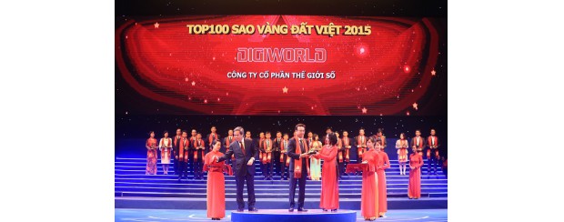 DIGIWORLD ĐƯỢC VINH DANH TOP 100 GIẢI THƯỞNG SAO VÀNG ĐẤT VIỆT 2015