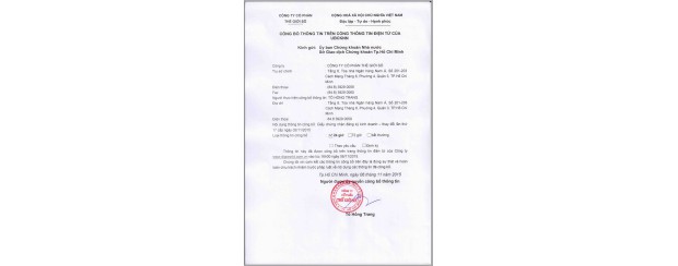 CBTT thay đổi giấy phép ĐKKD của Digiworld lần 17